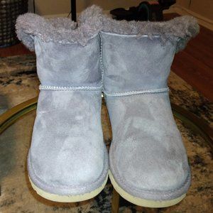 UGG GRAY Mini Bailey Bow Big Girl size 5